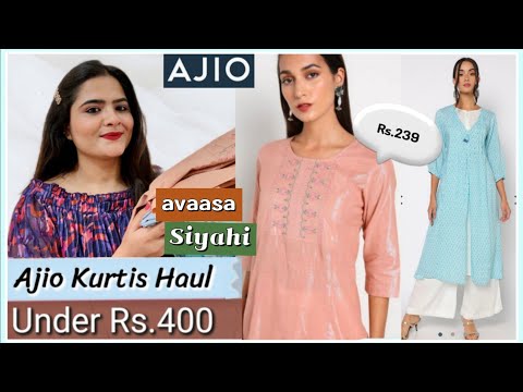 CHEAPEST Under Rs.299 Ajio Haul | Upto 80% OFF | Tops, Jeans, kurtis &more|  All Star Sale Ajio 2022 - YouTube