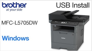 Installing MFCL5705DW on a wired network - Windows