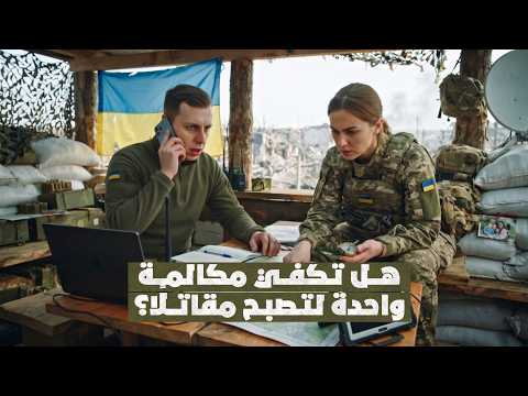 هاتف واحد يفصلك عن جبهة القتال.. كيف يُجنَّد المقاتلون الأجانب في أوكرانيا؟ 🇺🇦⚔️