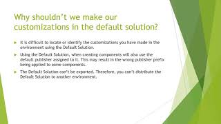 Default solution.
