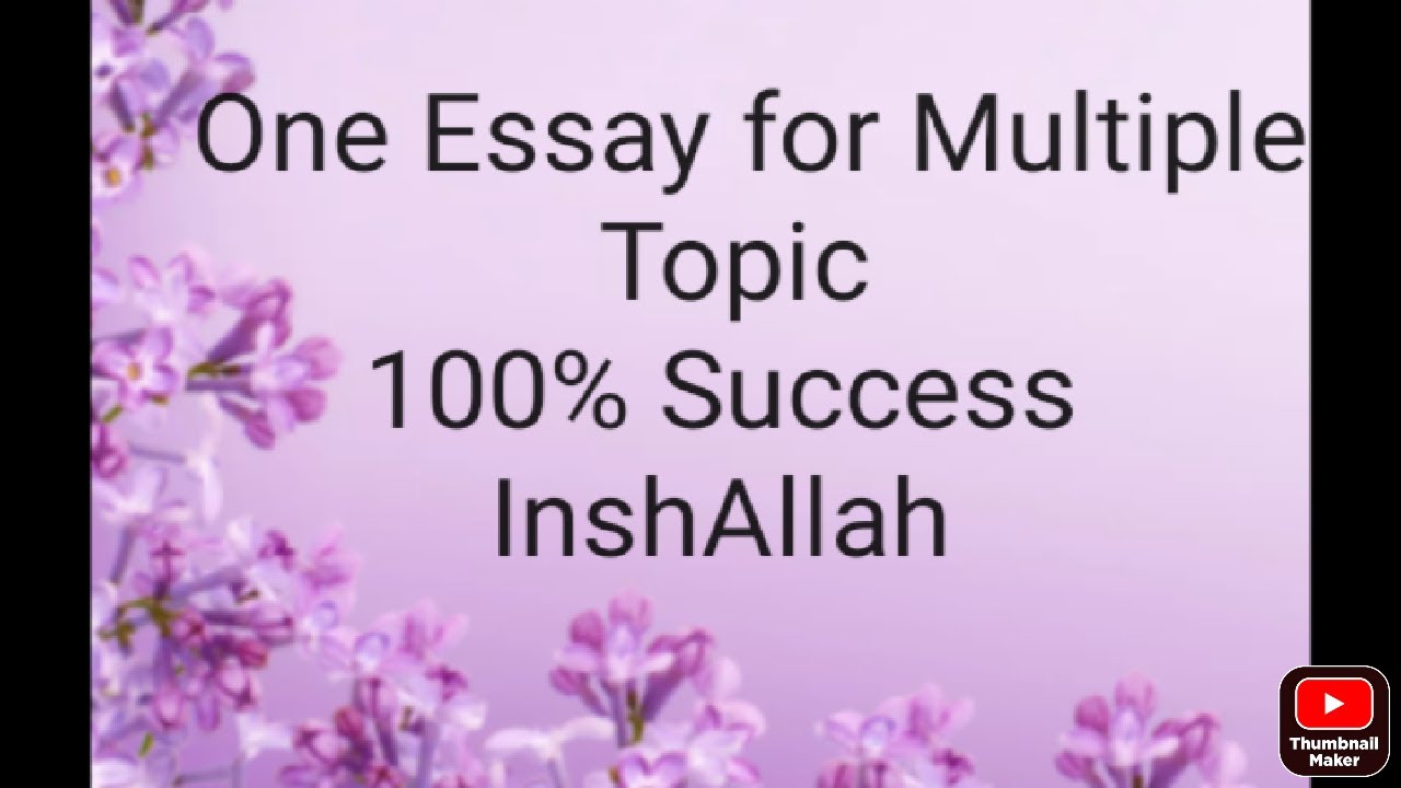 multi topic essay for b.sc english pdf