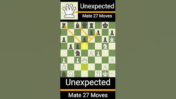 Unexpected Mate 27 Moves , a real game in Chess.com