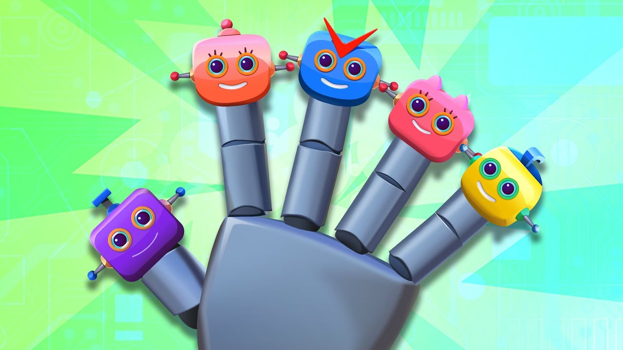 Robô família de dedos | Músicas Infantis | Finger Family Songs by All Babies Channel
