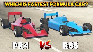 GTA 5 ONLINE  PR4 VS R88 WHICH IS FASTEST FORMULA CAR