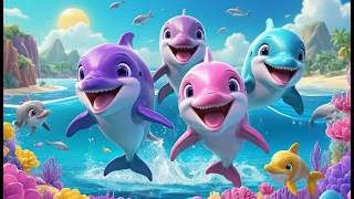 Five Little Dolphins Twirl Twirl Twirl Ocean Dance & Counting Song For Kids