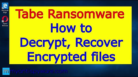 Tabe ransomware. How to decrypt .Tabe files. Tabe File Recovery Guide.