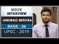 Mock interview of ifos topper  anurag mishra rank 6 2019