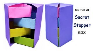 How to make Origami - Stepper Box | Chest of Drawers || Tower Box | Useful Origami | Craftastic Subscribe here : https://www.