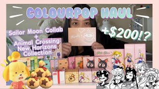 Colourpop X Sailor Moon Animal Crossing New Horizons Collection Makeup Haul Review