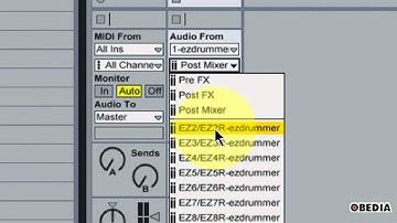How to setup multiple outputs in EZdrummer in Ableton Live