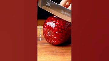 Cutting Glass Fruit pomegranate ASMR #ai #aiart #asmrvideo #aishorts  #satisfyingvideo