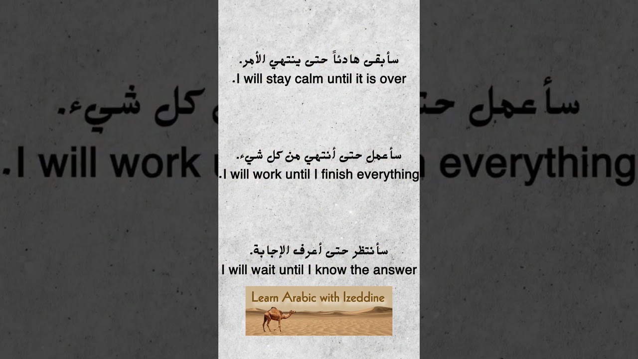 Learn Arabic in 30 Seconds 🇦🇪 | 5 Everyday Arabic Phrases You NEED!