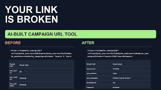 Full Build a Campaign URL Tool With AI — Fix Broken Tracking Links News