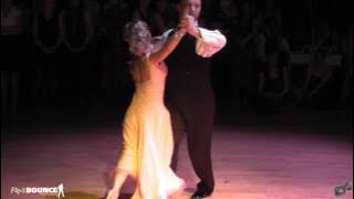 Deborah Jowett and  Dave Bennett perform waltz dancing show for Masquerade Ball at Assembley Room