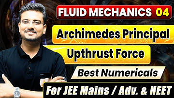 Buoyant Force | Upthrust Force | Archimedes Principle | Fluid Mechanics Questions | JEE | NEET #jee