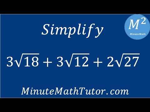 Simplify 3 18 3 12 2 27 Youtube