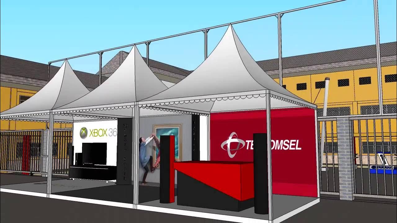 Layout Sketchup 3D for event - YouTube