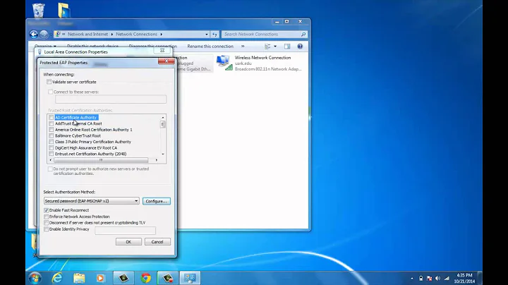 Manual Windows 7 Authentication