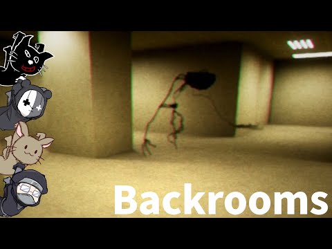 【4人実況】海外で大流行した不気味すぎる部屋を歩くだけのゲーム『 Escape The Backrooms 』