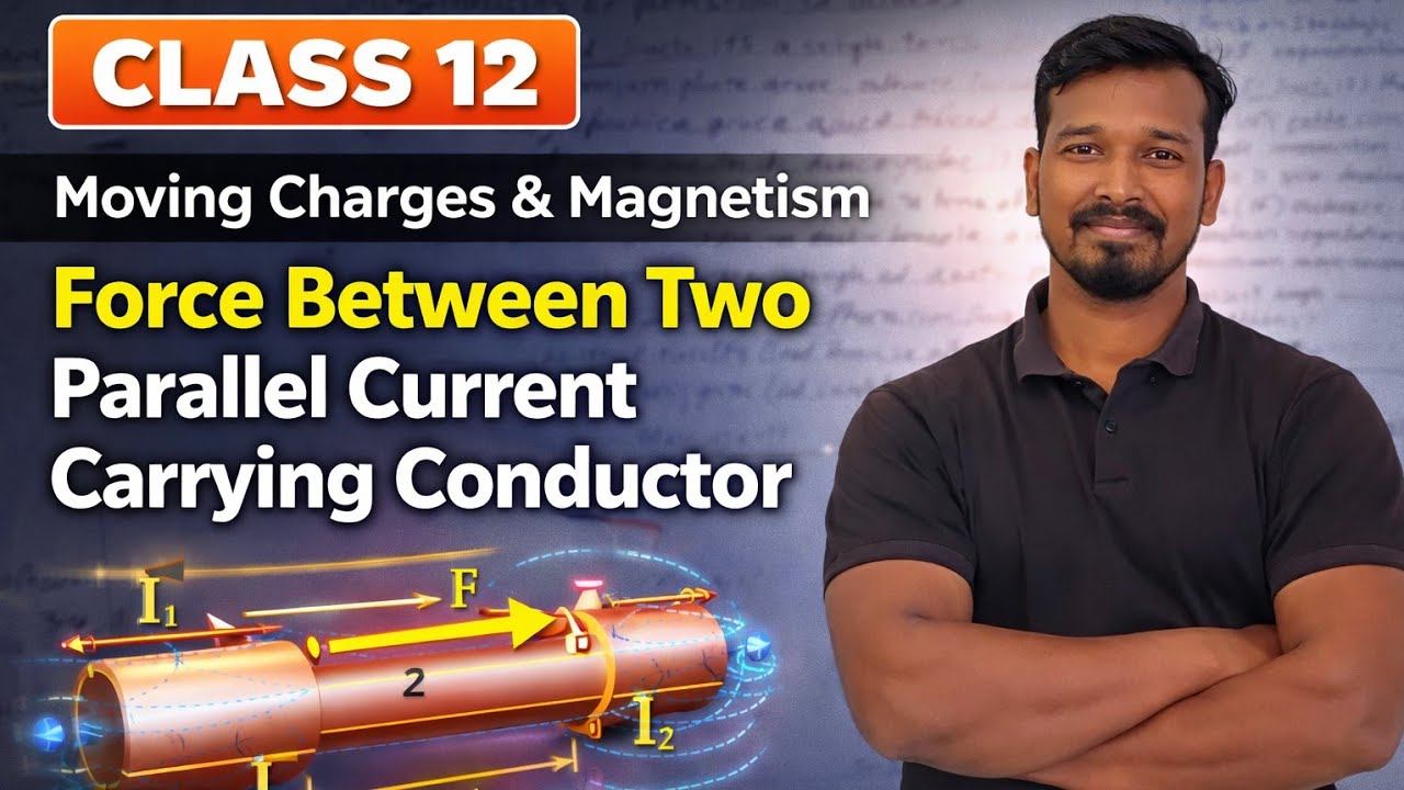 Force Between Two Parallel Current Carrying Conductors | Class 12 Physics |Moving Charges& Magnetism