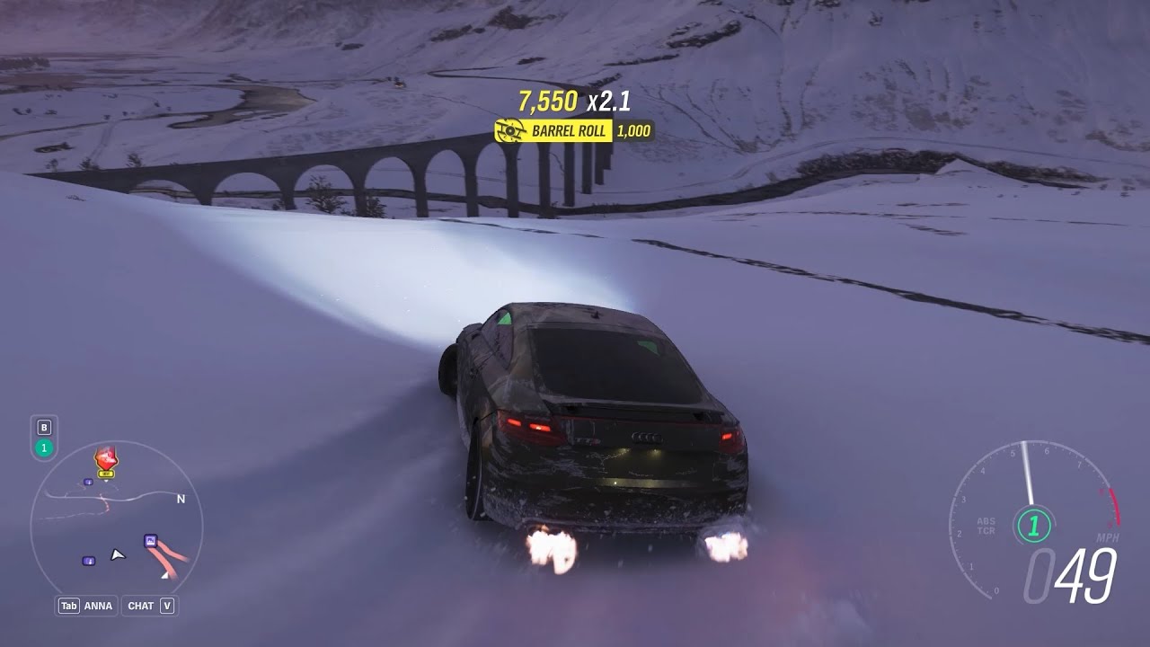 FORZA HORIZON 4 Race in AGERA Car BARREL ROLL Skill in AUDI TTS Car 