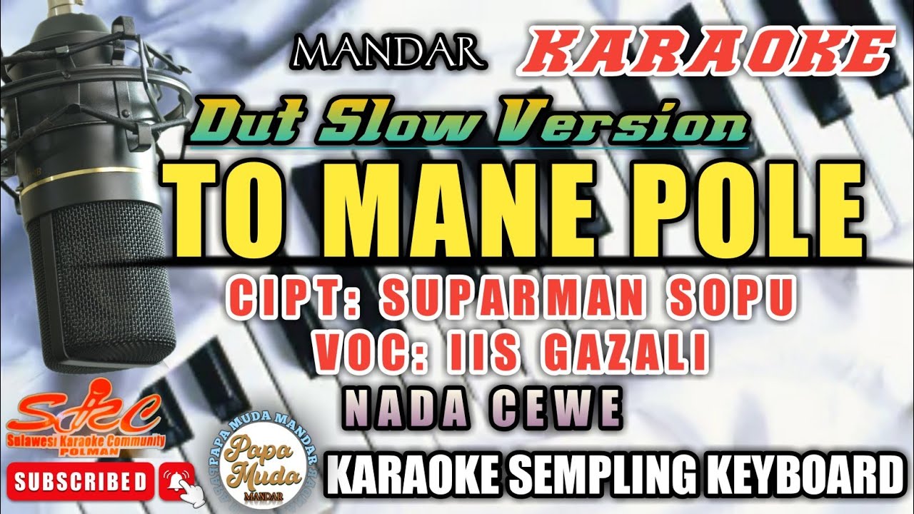 TOMANEPOLE KARAOKE| IIS GAZALI_NADA CEWE/FEMALE TONE