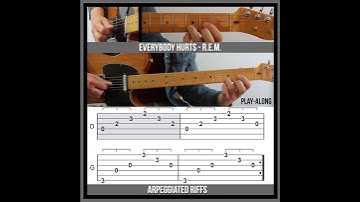 Everybody Hurts (TAB) - Arpeggiated Guitar Riffs - R.E.M.