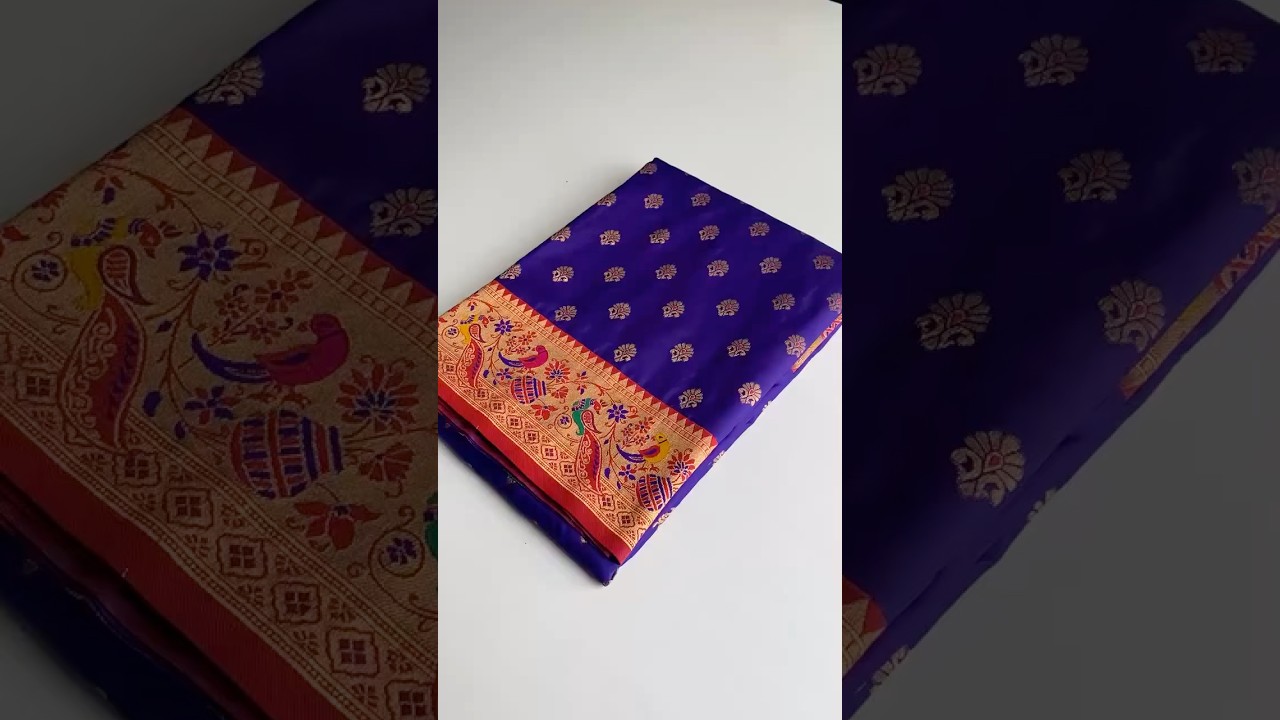 Paithani Silk Traditional Zari Weaving Rich Pallu Saree