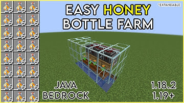 MINECRAFT EASY AND EXPANDABLE HONEY FARM | 1.18.2 & 1.19 | BEDROCK & JAVA
