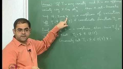 Mod-08 Lec-20 The Coordinate Ring of an Affine Variety