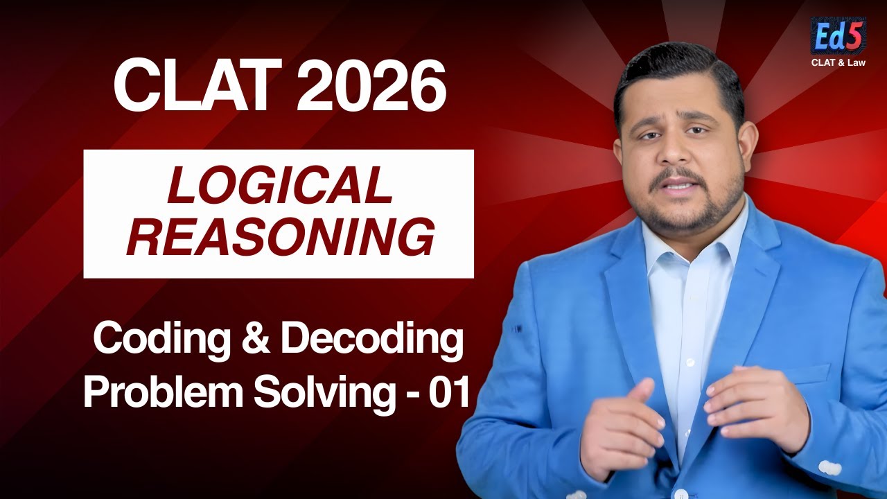 CLAT 2026 - Logical Reasoning | Coding and Decoding | | IBPS | SBI ...