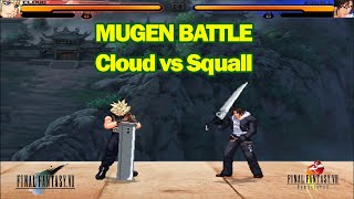 MUGEN Battle Cloud of Final Fantasy VII vs Squall of Final Fantasy VIII Battle of Sword Master