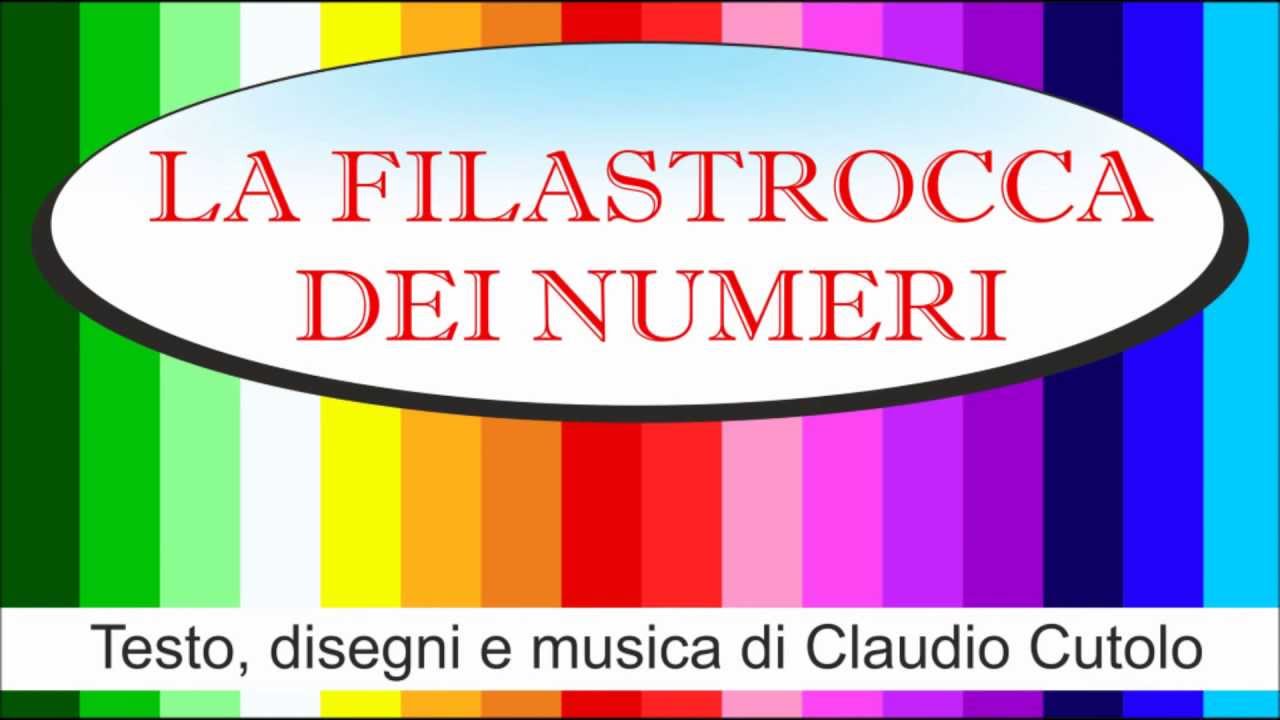 Filastrocca Dei Numeri Filastrocche Canzoni Per Bambini Youtube