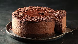 Chocolate Mousse Cake | No Bake Recipe