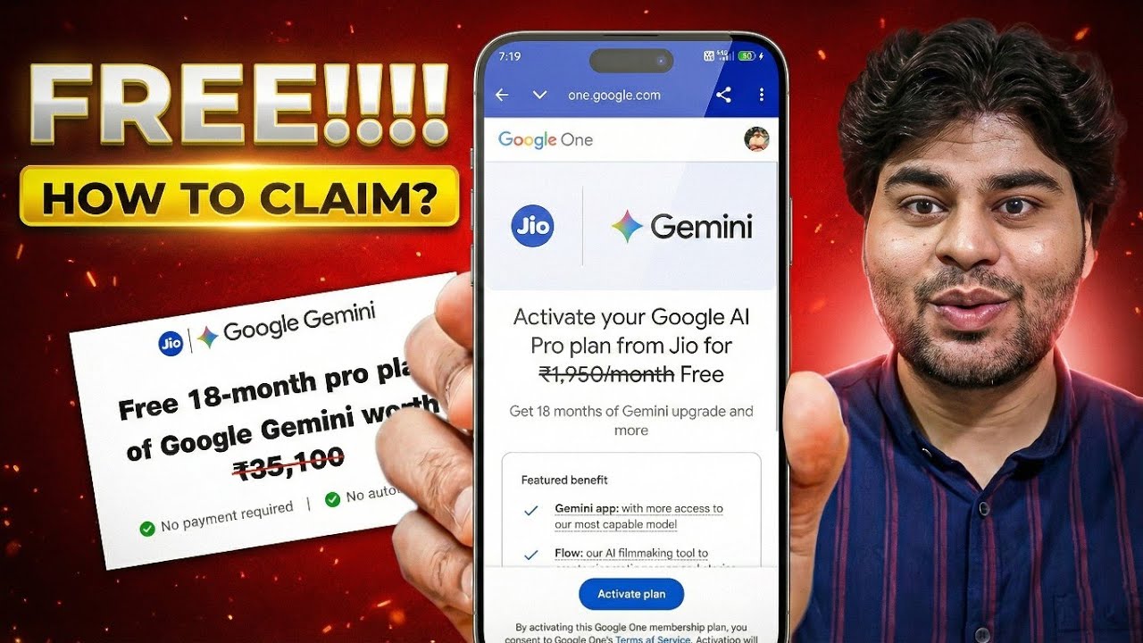 Jio Gemini FREE Offer 2026 | How to Claim Jio Google Gemini Ai Subscription | Google Gemini Pro Free