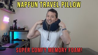 Napfun Travel Pillow - Memory Foam and Blind Fold Kit