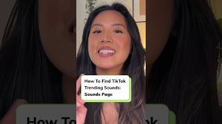 How to use the TikTok’s sounds page. #tiktoktrends