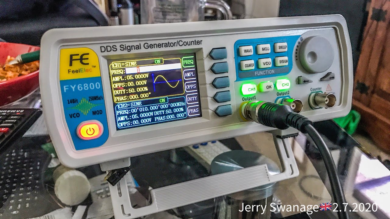 Short video about my dds signal generator Fy6800