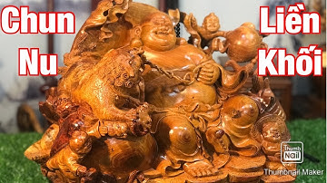 VIP   Di lặc ngồi tam phúc dắt nghê hàng liền khối 100% TƯỢNG GỖ NGUYỄN HỒNG 0966336318