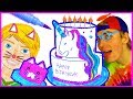 How to Draw Cake Coloring Pages - Unicorn Cake, Mermaid Cake, Rainbow Birthday Cake My Bakery Empire