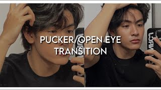 pucker/open eye transition on funimate!