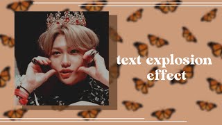 Text explosion tutorial||videostar🧡