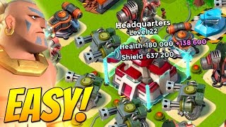 Boom Beach Insane High Level Warrior and Hero Attacks! (VP Push Tips)