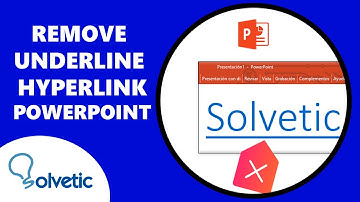 ❌📝 REMOVE UNDERLINE from HYPERLINK PowerPoint
