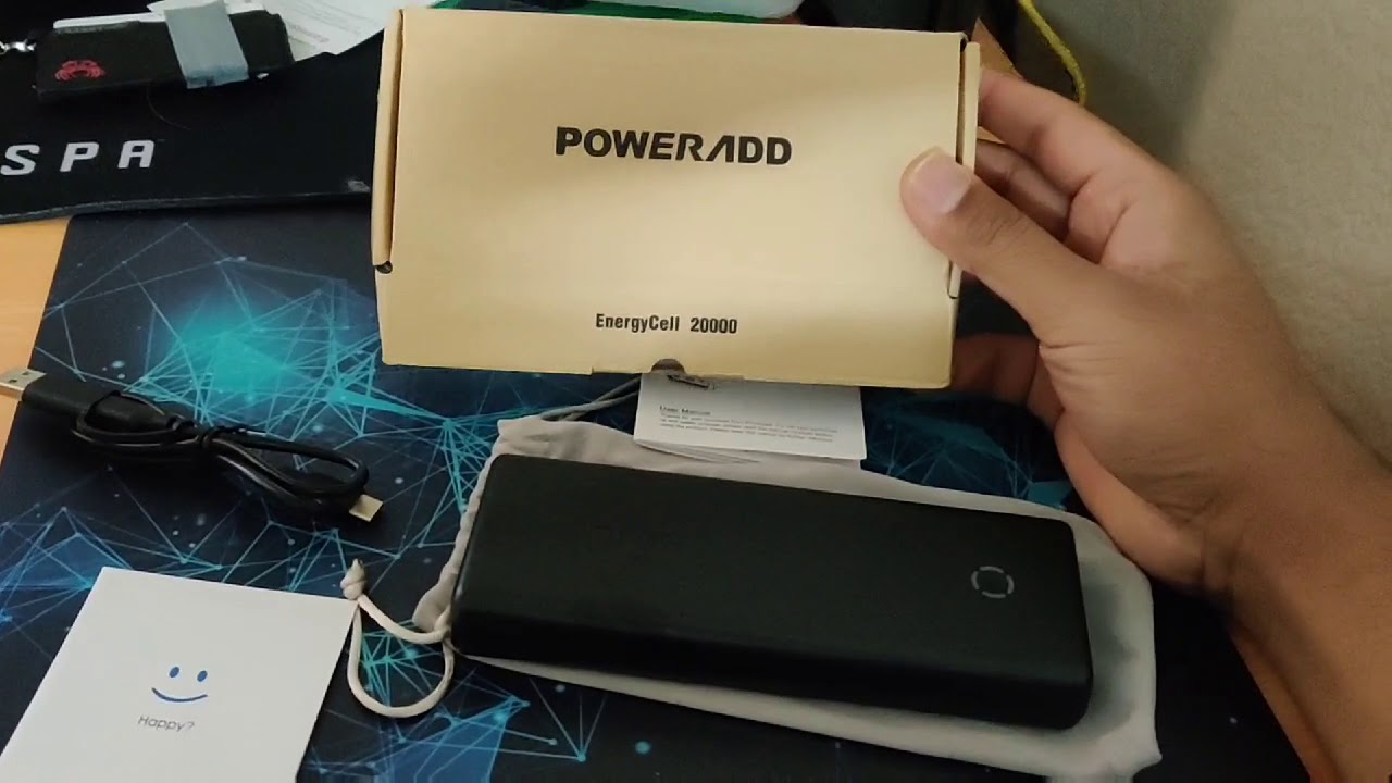 POWERADD EnergyCell 20000 Portable Charger -18W 20000mAh External