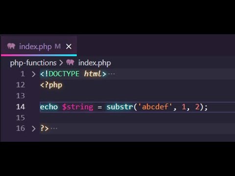 substring php  Update 2022  substr PHP