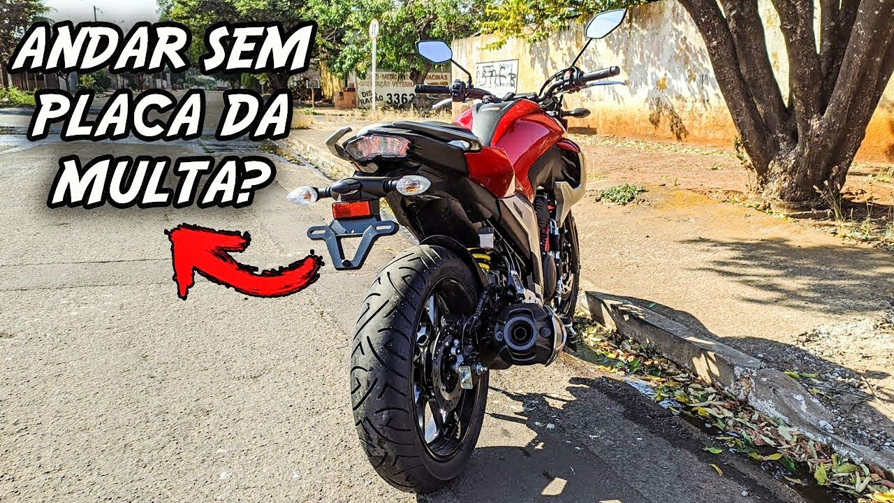 PODE ANDAR COM A MOTO SEM PLACA? - YouTube