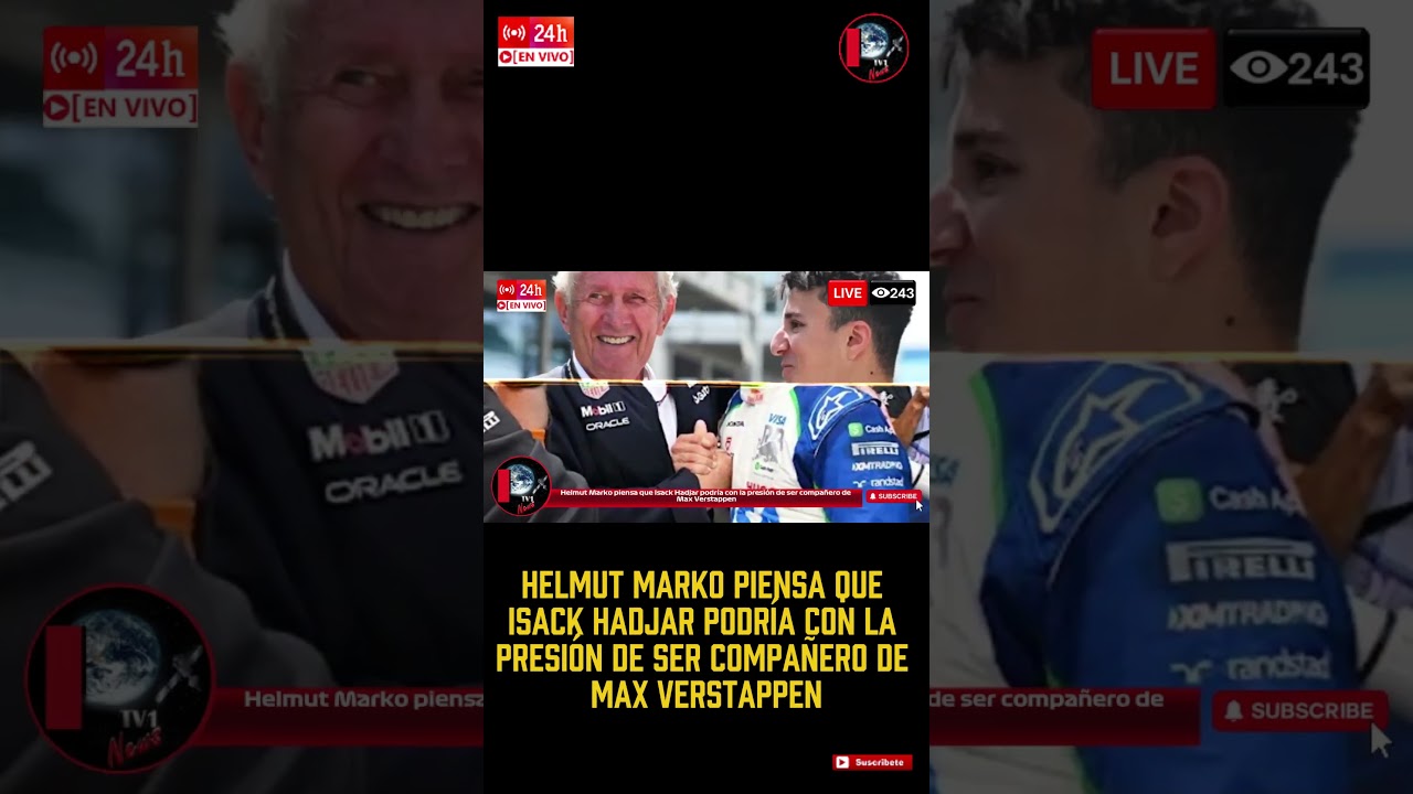 Helmut Marko piensa que Isack Hadjar podría con la presión de ser compañero de Max Verstappen