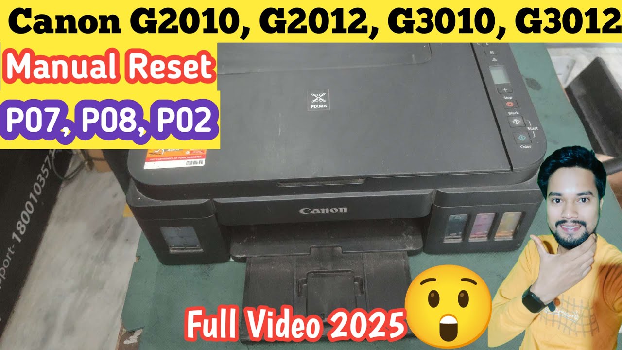 (Fix 2025) How To Manual Reset Canon G3010, G3012, G2010, G2012 Printer | Canon G3012 Full Reset