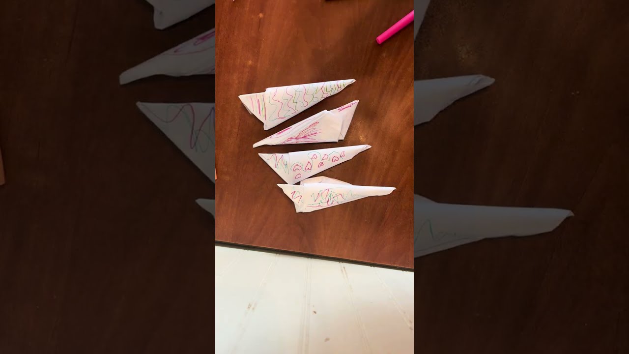 How to make paper nails 